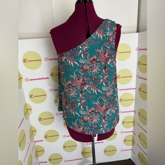 LOFT - Iris Floral One Shoulder Lined Top - Picture 4 of 6